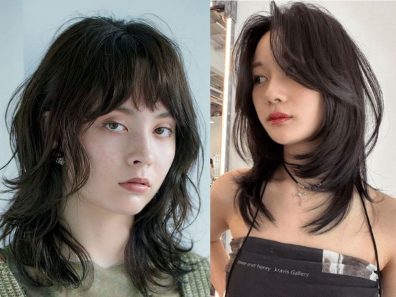 Chọn kiểu tóc mullet cho nữ theo dáng mặt