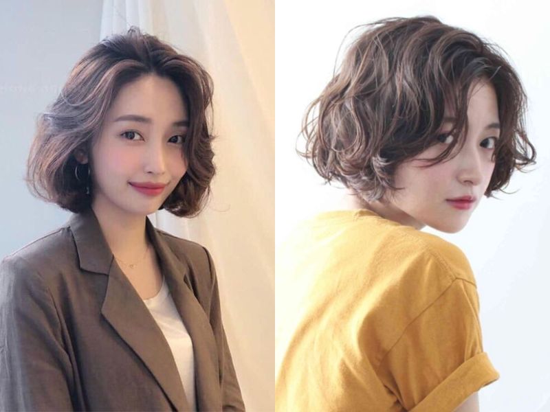 Kiểu tóc Pháp Bob xoăn nhẹ