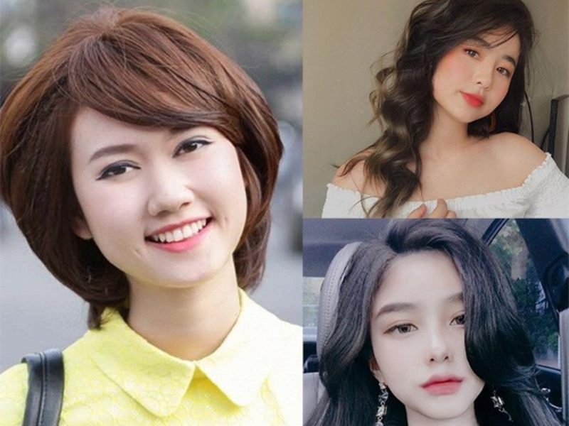 Kiểu tóc trẻ trung cho mặt vuông